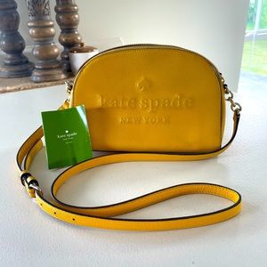 💛💐Kate Spade faux leather yellow cross body💛💐